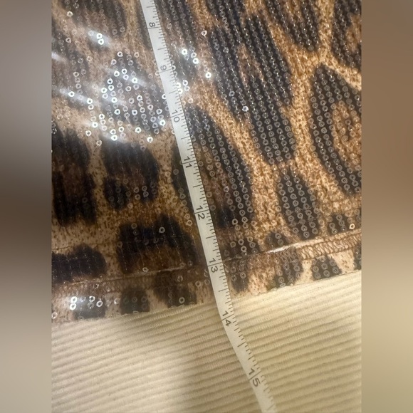 Forever 21 Leopard Print Sequin Cami Top L | Party Club Y2K Animal Print - Picture 6 of 8